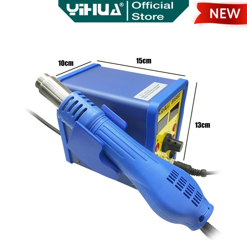 Yihua 898BD+ Blower Solder Uap 2 IN1 Soldering Station Digital Hot Air