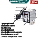 Yihua 2008D Blower Station Digital Solder Uap Hot Air Gun SMD Rework