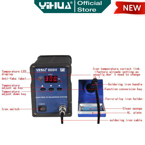 Yihua 900H Solder Station Lead Free HF 90W Soldering Digital Original