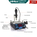 Yihua 853AA Blower Uap Hot Air Gun SMD Rework 2 IN 1 Preheater Preheat