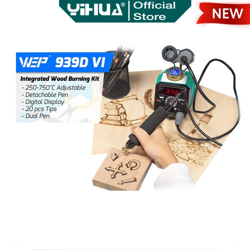Yihua 939D-VI Solder Ukir Lukis Kayu Wood Carving Burning Pyrography