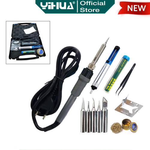 Yihua 947-I Solder Tangan Listrik Tool Kit Set Reparasi Elektronik BOX