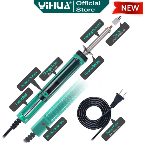 Yihua 929D-V Desoldering Pump Electric Vacuum Penyedot Timah Solder OR
