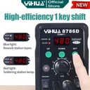Yihua 8786D Blower Solder Uap Rework 2 IN 1 Soldering Station Original