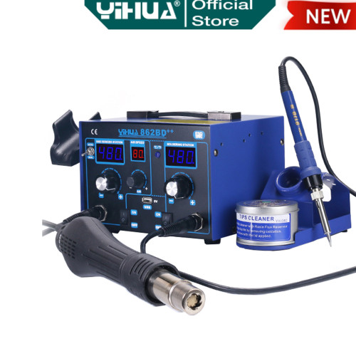 Yihua 862BD+ Blower Uap Hot Air SMD Rework - Soldering Solder Station