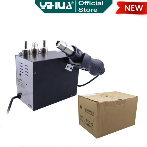 Yihua 857D+ Blower Solder Uap Digital SMD Hot Air Rework Brushless Fan
