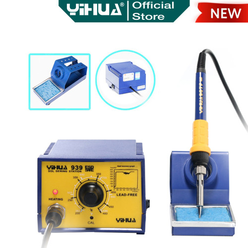 Yihua 939 Solder Station Soldering Iron Analog 75W Elemen Import ORI