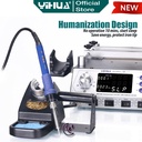 Yihua 853AAA+ Blower Solder Uap 3 IN1 Preheating Soldering Station ORI