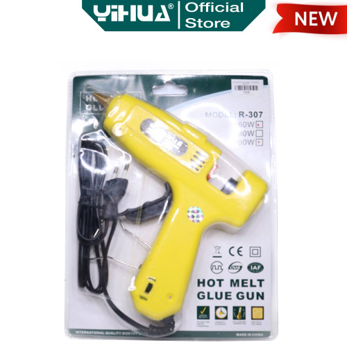 Yihua R-307 Pistol Lem Tembak Hot Melt Glue Gun Ajustable 60W 100W ORI
