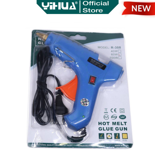 Yihua R-308 Pistol Lem Tembak Hot Melt Glue Gun 60W Stick Cair Refill