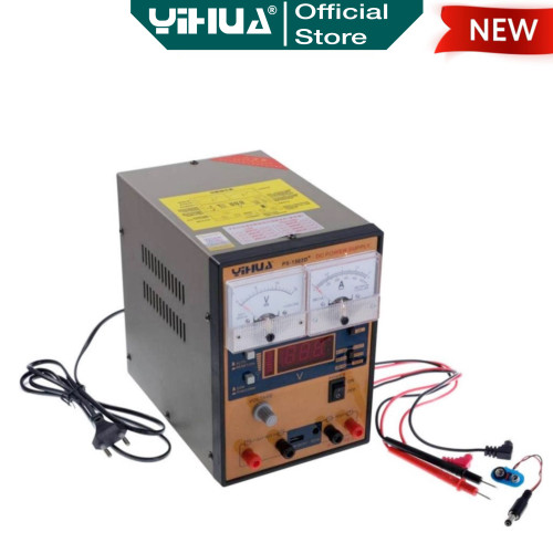 Yihua 1502D+ Power Supply Digital Analog 2A 15V + Kabel 2 Amper ORI