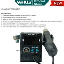 Yihua 959D-II Blower Solder Uap SMD Rework Station Hot Gun 959D II ORI