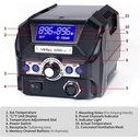 YIHUA 939D+ III Robot Solder Station 4 IN 1 Kaca Pembesar LED Penjepit