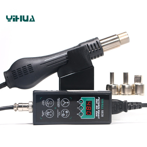 Yihua 8858 Blower Solder Uap Hot Air Gun Station BGA Protebel Original