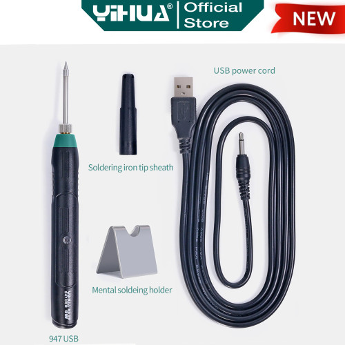 Yihua 947USB Solder Tangan USB 9W 5V Mini Portable Soldering Timah ORI