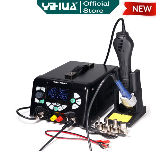 Yihua 853D 5A-II Blower Uap 3 IN 1 Solder Station Power Supply 5A 30V