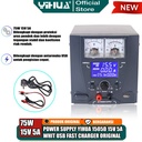 Yihua 1503D Power Supply Digital 15V 5A USB With Super Charger 3.0 ORI