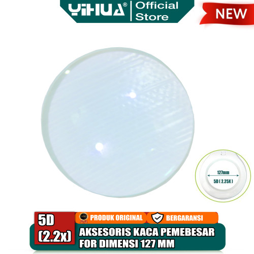 SPAREPART AKSESORIS LENSA KACA PEMBESAR 5D DIAMETER 127MM MAGNIFIER