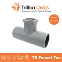 Fitting Pipa uPVC Trilliunbasics TS Faucet Tee - 1/2" x 3/4" Inch