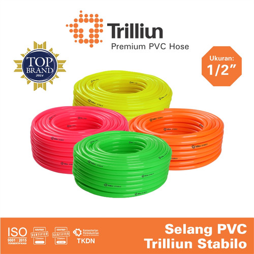 Selang Air PVC Trilliun Stabilo 1/2" Inch - 50 Meter