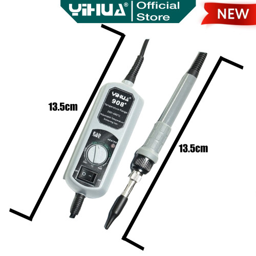 Yihua 908+ Solder Station Protable 60W Soldering + Pembersih Solder OR