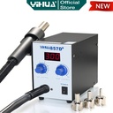 Yihua 857D+ Blower Solder Uap Digital SMD HotT Air Rework Vortex Fan