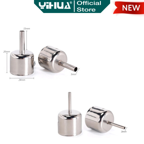Yihua 857 850 Mata Blower Station Corong Nozzel 5 IN1 Hot Air Gun Tip