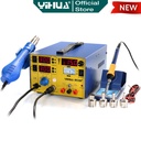 Yihua 853D+ Solder Station 3 IN1 Blower Uap Hot Gun + Power Supply 3A