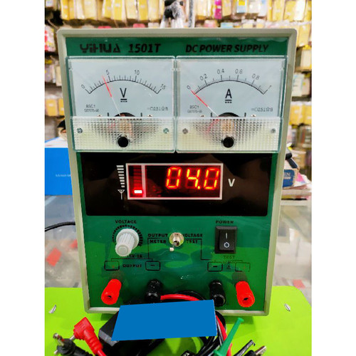 Power Supply HP YIHUA 1501T DC Digital Manual Plus Kabel 1A 15V Bazzer