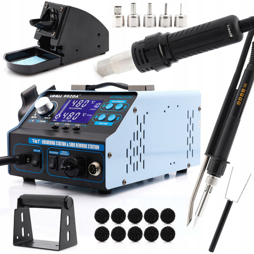 Yihua 992DA+ Solder Station Blower Uap Hot Air + Vaccum Pengisap Asap