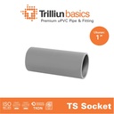 Fitting Pipa uPVC Trilliunbasics TS Socket - 1" Inch