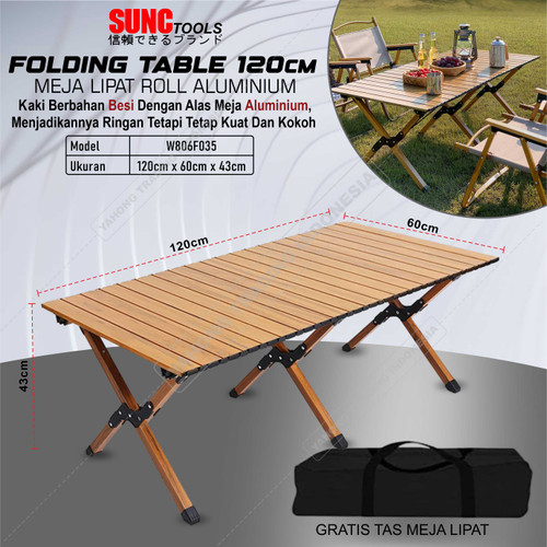 Meja Camping Outdoor Kemah Piknik Meja Lipat Portable Serbaguna