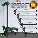 Klem F Clamp Alat Penjepit Kayu 6" 8" 10" 12" 14" 18" 24" inch