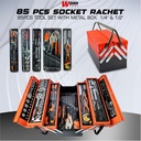 Kunci Sok 1/2" 1/4" inch 85 Pcs Sock Set 85pcs