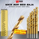 Mata Bor Besi Baja Kuningan 1 2 3 4 5 6 7 8 9 10 11 12 13mm