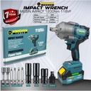 Mesin Impact Wrench Baterai Brushless 88V 88VF 118VF Sunc Tools Woirx Tool UNICORN