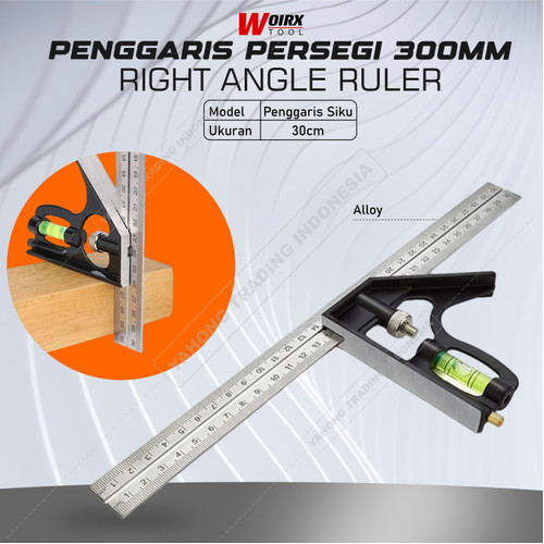 Mistar Penggaris Siku Stainless Steel 300mm