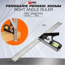 Mistar Penggaris Siku Stainless Steel 300mm