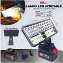 Lampu LED Portable 8" inch Tenaga Baterai SUNC TOOLS