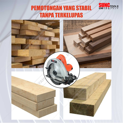 Gergaji Kayu Listrik Circular Saw Mata 7 inch 24T