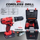 Mesin Bor Baterai Cordless Drill Batere 10mm 13mm 12V 36V