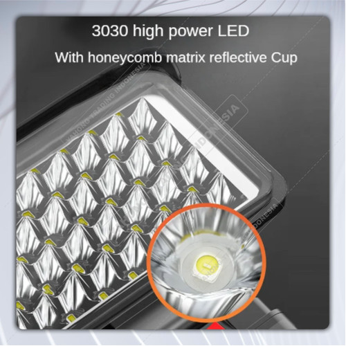 Lampu LED Portable 8" inch Tenaga Baterai SUNC TOOLS