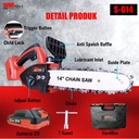 Mesin Gergaji Kayu Baterai 21V Chainsaw Cordless 10" 12" 14" inch SUNC TOOLS