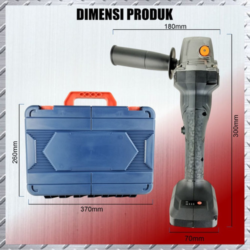 SUNC TOOLS Mesin Gerinda Baterai Cordless Angle Grinder 4 INCH