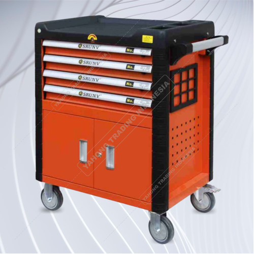 Toolbox Trolly Kabinet 4 Drawer 234pcs Tool Box Roller