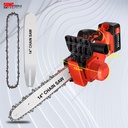 Mesin Gergaji Kayu Baterai 21V Chainsaw Cordless 10" 12" 14" inch SUNC TOOLS