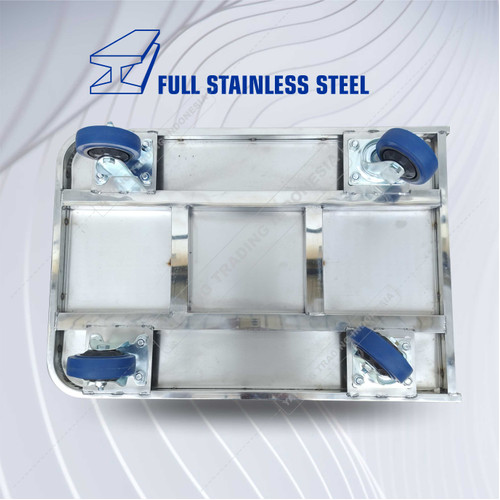 Troli Barang Trolli Stainless Troly Handtruck Trolley 300kg