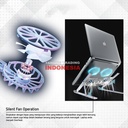 Meja Laptop Stand Laptop Besi Aluminium Kipas Laptop Lipat