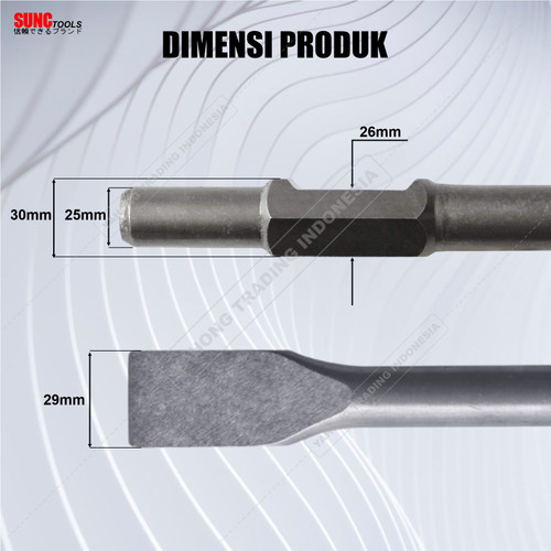 Mata Bor Bobok Beton Jack Hammer Pipih Flat Lancip Chisel