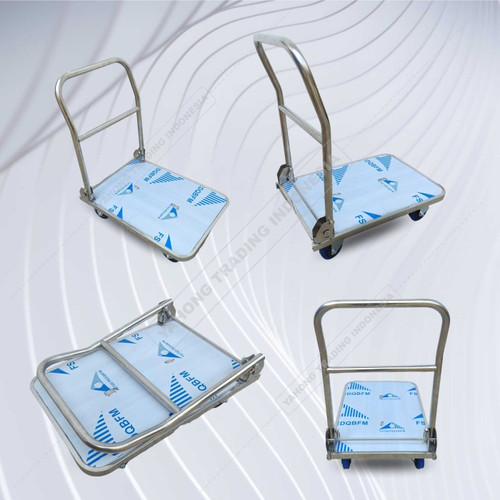 Troli Barang Trolli Stainless Troly Handtruck Trolley 500kg